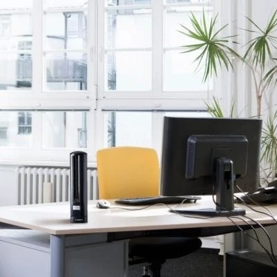 Lasko Air Stick desktop office use example