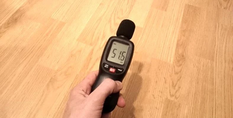 dB noise level meter measurement image