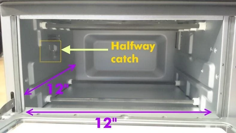 Cuisinart TOA-60 toaster oven interior measurements