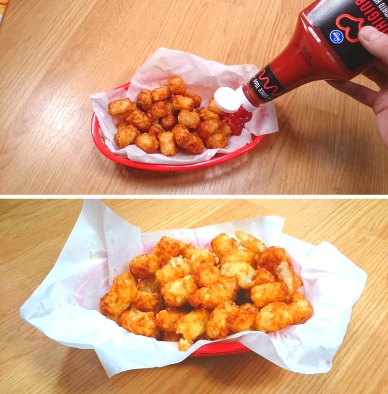 Image showing example perfectly cooked delicious tater tots