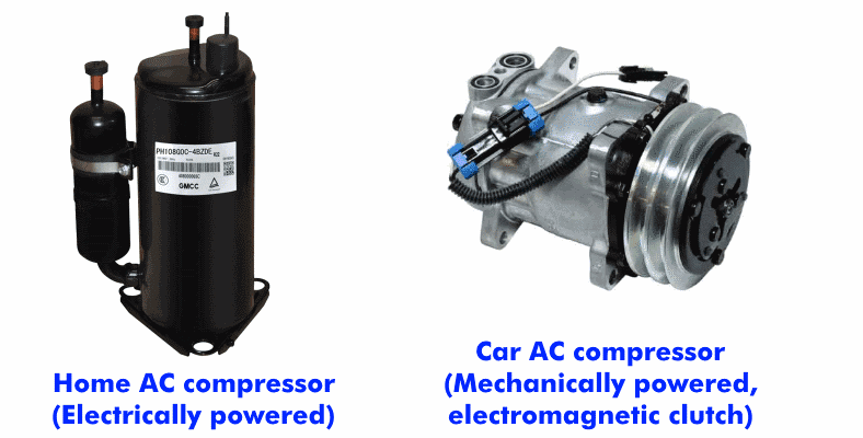 AC compressor examples with descriptions