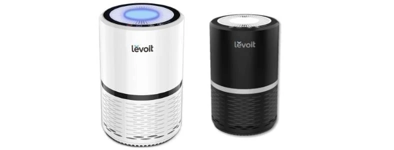 Black and white version of Levoit LV-H132 air purifier product examples