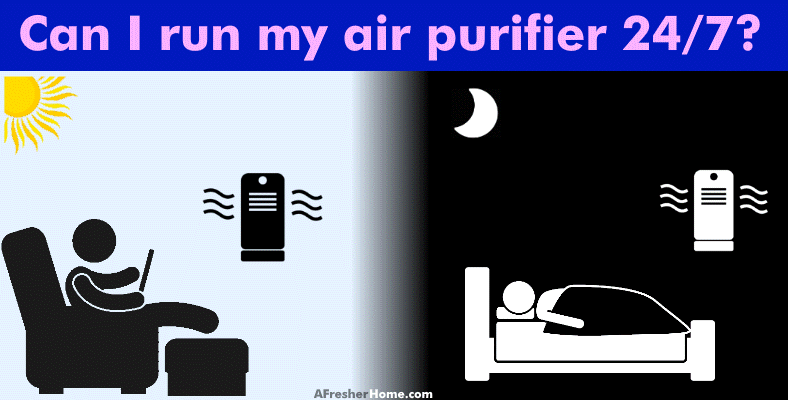 Can I run my air purifier 24/7 section image