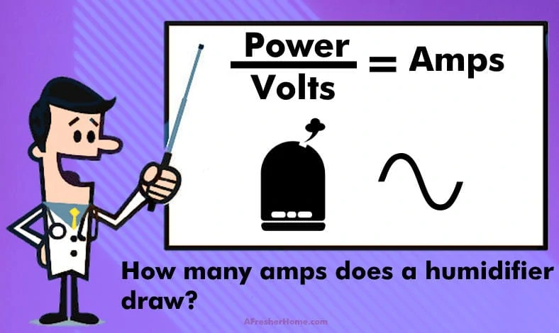 how many amps does a humidifier draw section image
